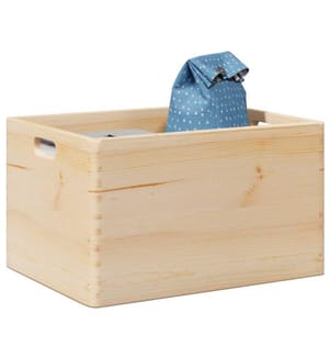 Holzkiste mit Griffen 40x30x23 cm Massivholz Kiefer