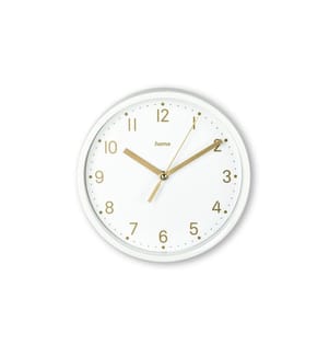 HAMA - Tischuhr Madeira Ø 16 cm, Weiss