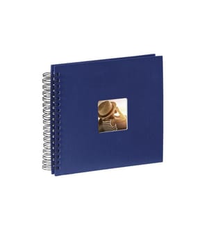 HAMA - Fotoalbum Fine Art 28 x 24 cm Dunkelblau, 50 schwarze Seiten
