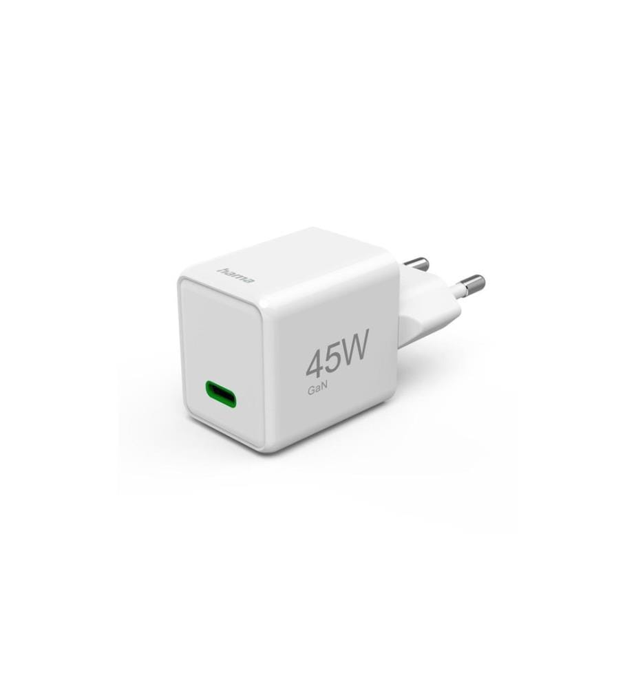 HAMA - Chargeur mural USB Gan charger USB-C 45 W Blanc