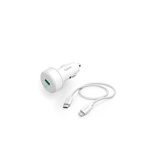 HAMA - Autoladegerät Car Charger Lightning 20 W Weiss