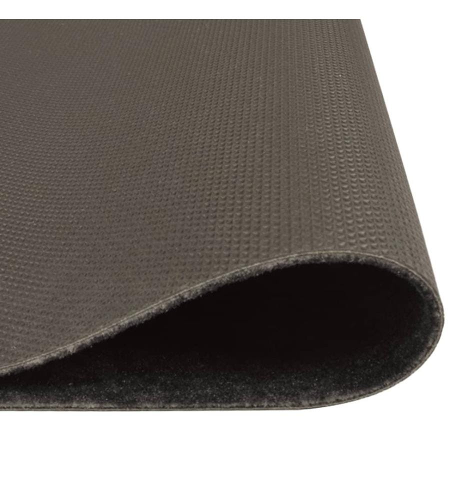 Tapis de cuisine lavable impression cuisine noir 45x150 cm