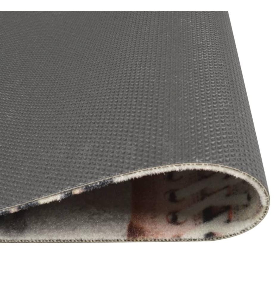 Tapis de cuisine lavable impression shoezone 60x300 cm velours