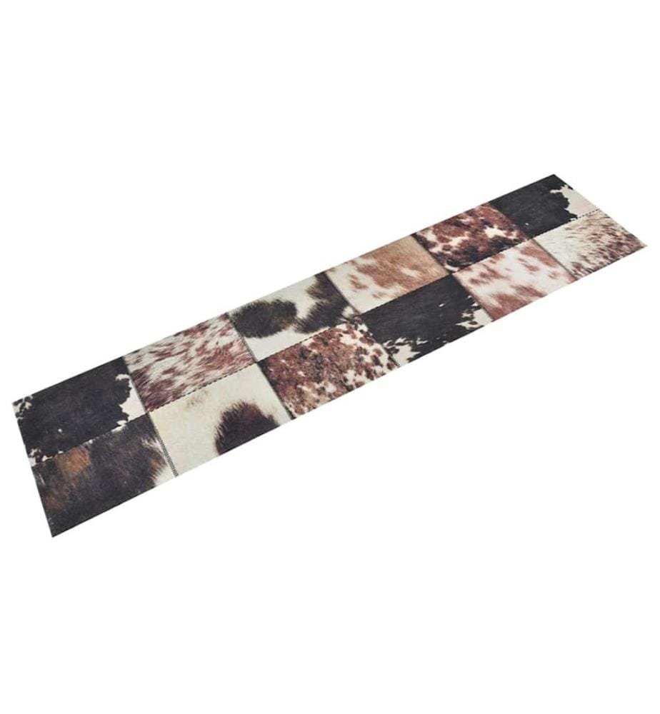 Tapis de cuisine lavable impression peau d'animal 60x300 cm