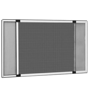 Teleskop-Fliegengitter für Fenster Weiss (100-193)x75 cm