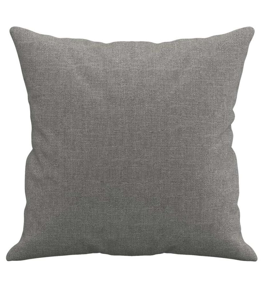 Zierkissen 2 Stk. Dunkelgrau 40x40 cm Stoff