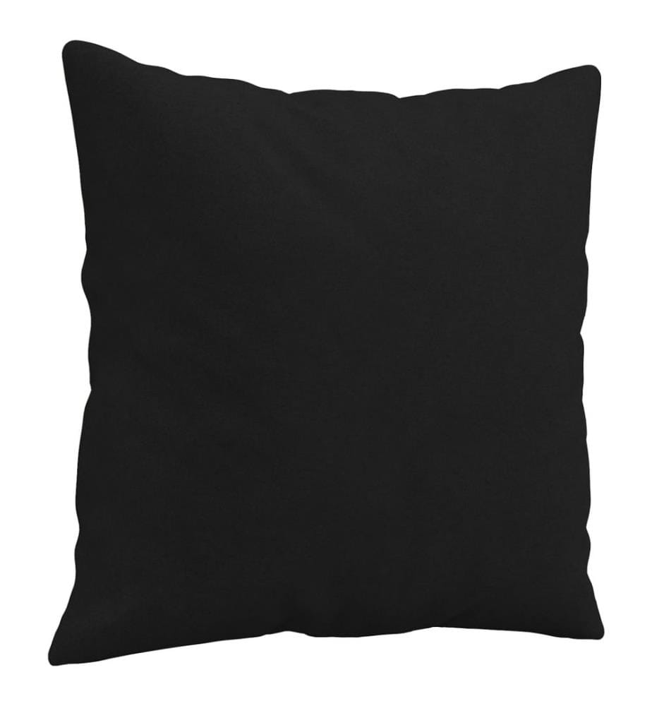 Coussins décoratifs lot de 2 Noir 40x40 cm Tissu microfibre