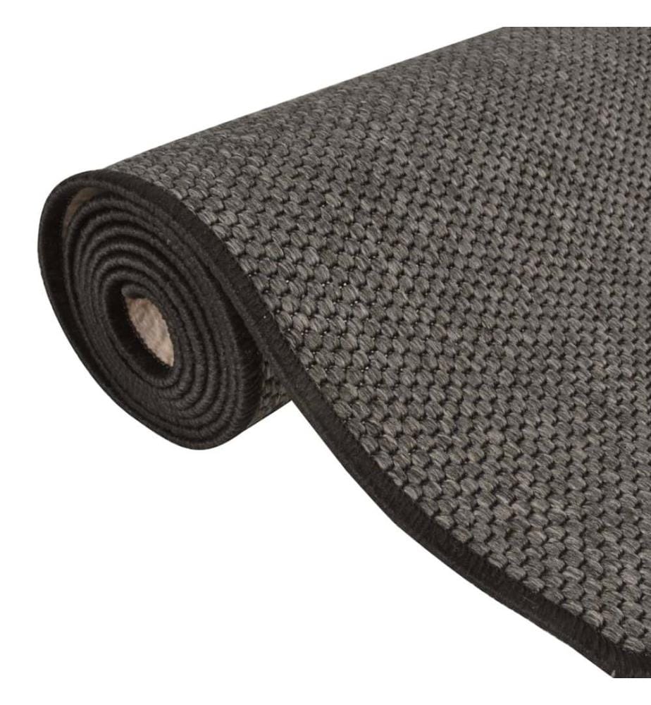 Teppichläufer Sisal-Optik Anthrazit 50x200 cm