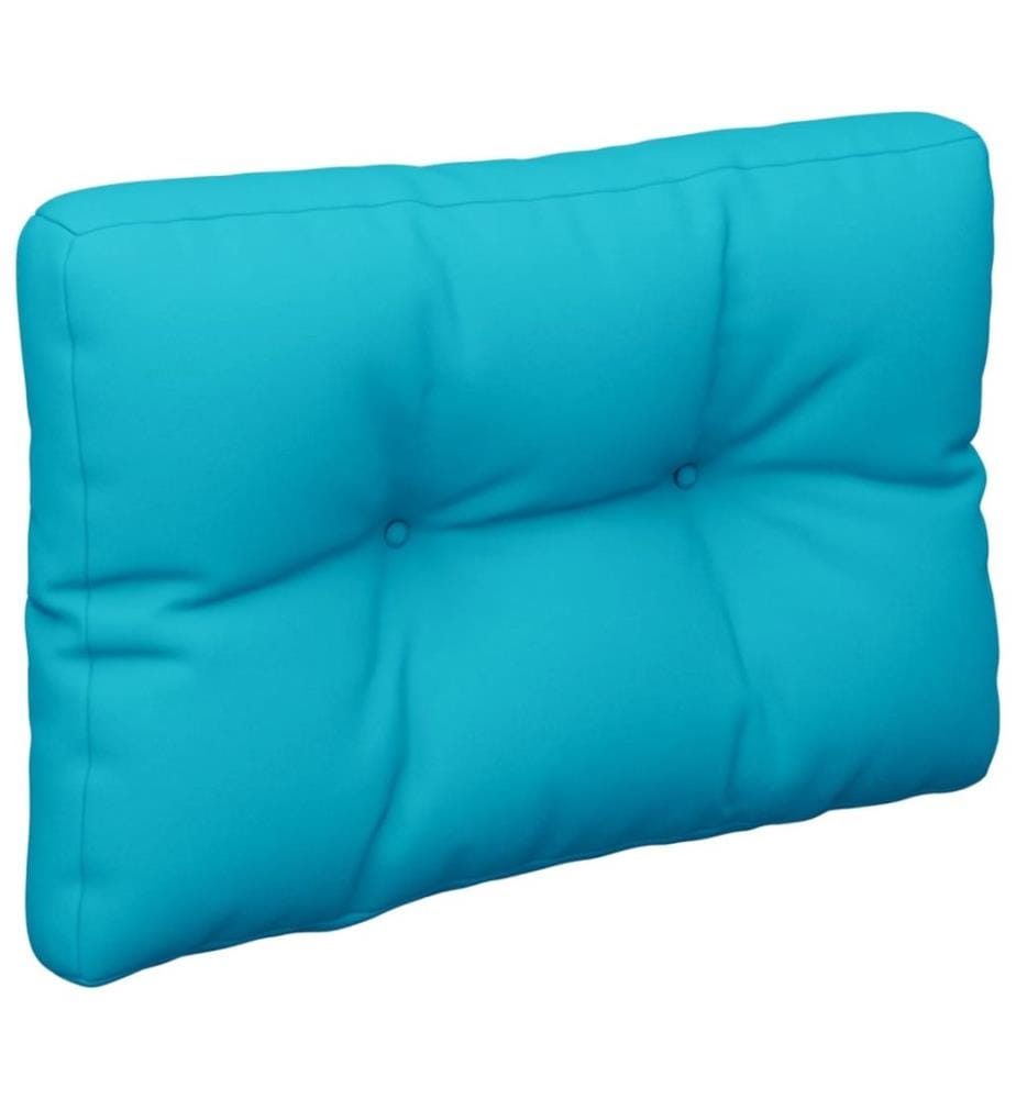 Coussin de palette turquoise 50x40x12 cm tissu