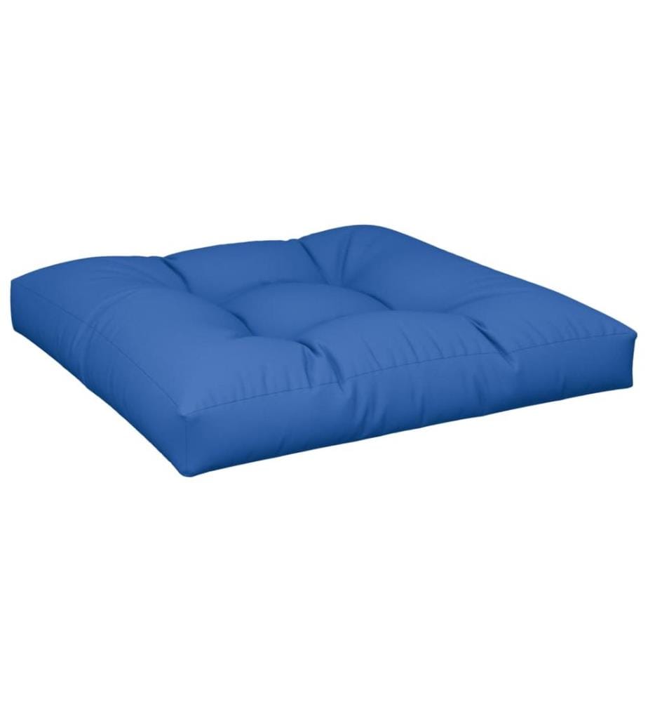 Coussins de palette lot de 2 bleu royal tissu