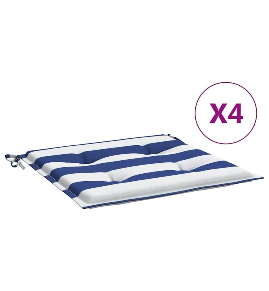 Coussins de chaise de jardin lot de 4 40x40x4 cm