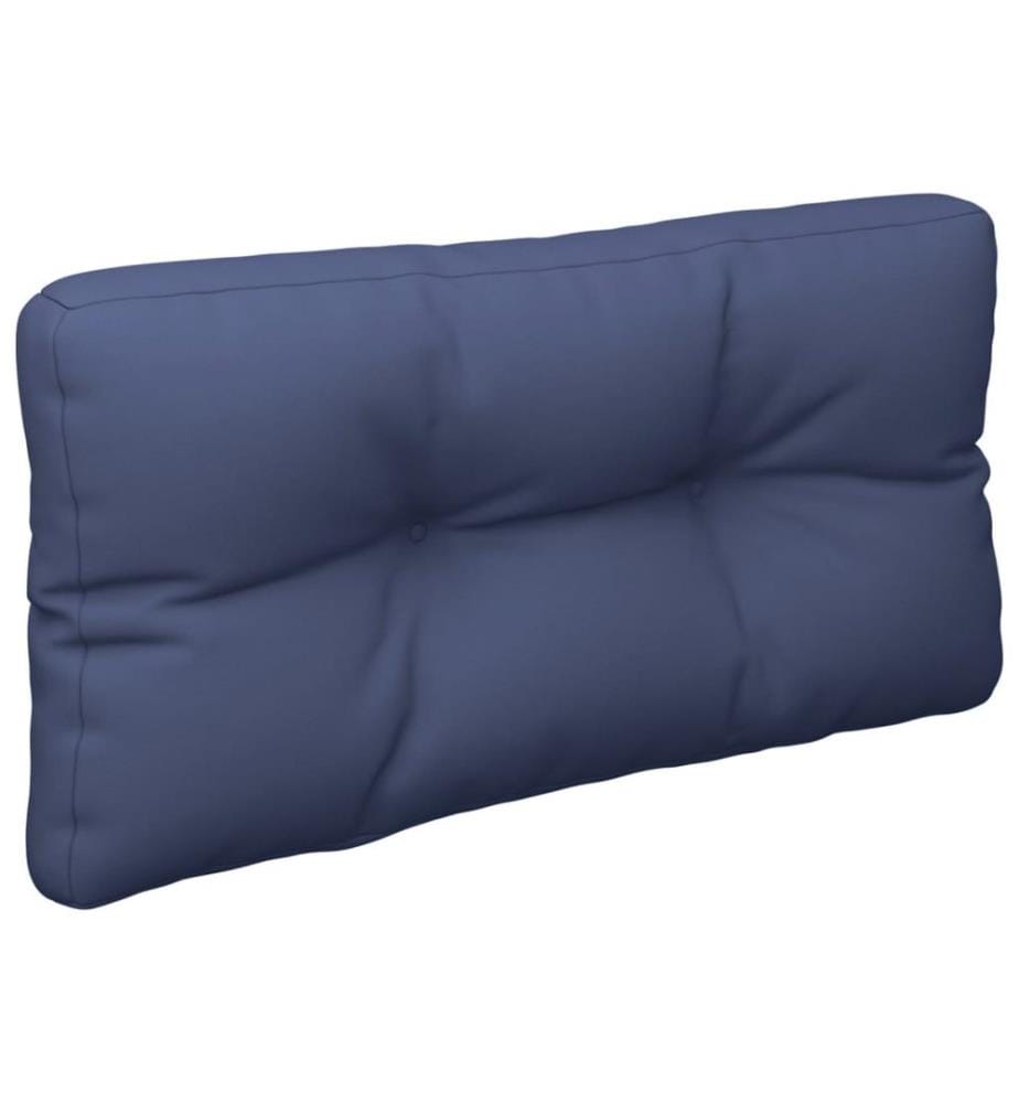 Coussin de palette bleu marine 120x40x12 cm tissu