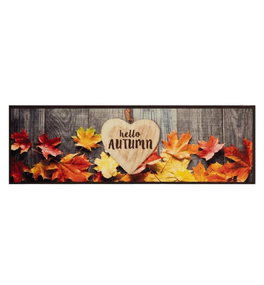 Küchenteppich Waschbar Herbst 60x180 cm Samt