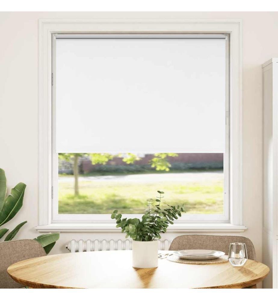 Verdunkelungsrollo Weiss 110x130cm Stoffbreite 105,7cm Polyester
