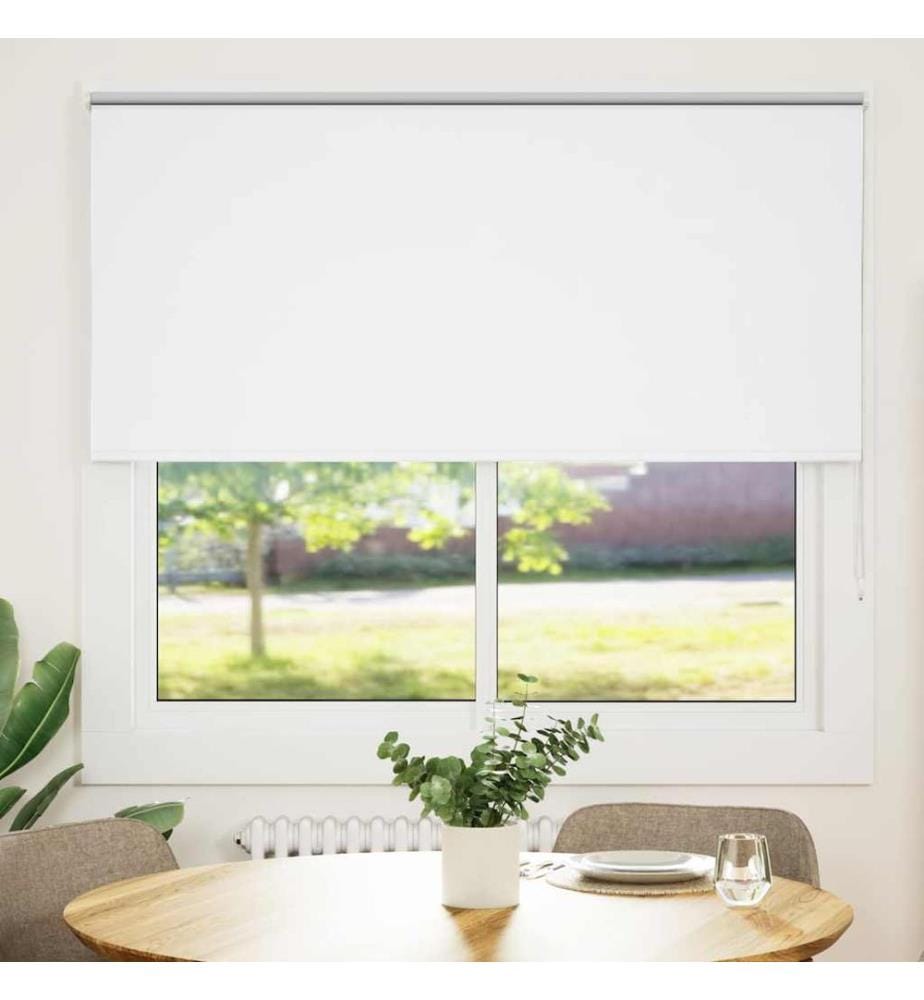 Verdunkelungsrollo Weiss 150x150cm Stoffbreite 146,6cm Polyester