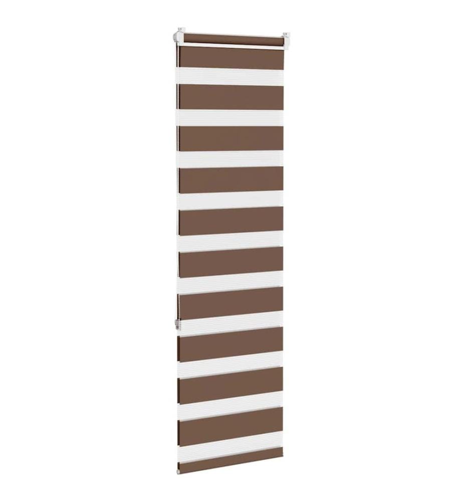 Doppelrollo Braun 40x150 cm Stoffbreite 35,9 cm Polyester