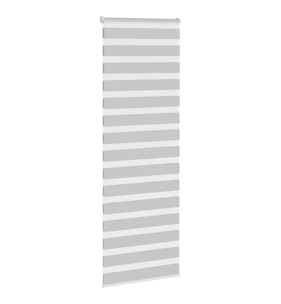 Doppelrollo Hellgrau 75x200 cm Stoffbreite 70,9 cm Polyester