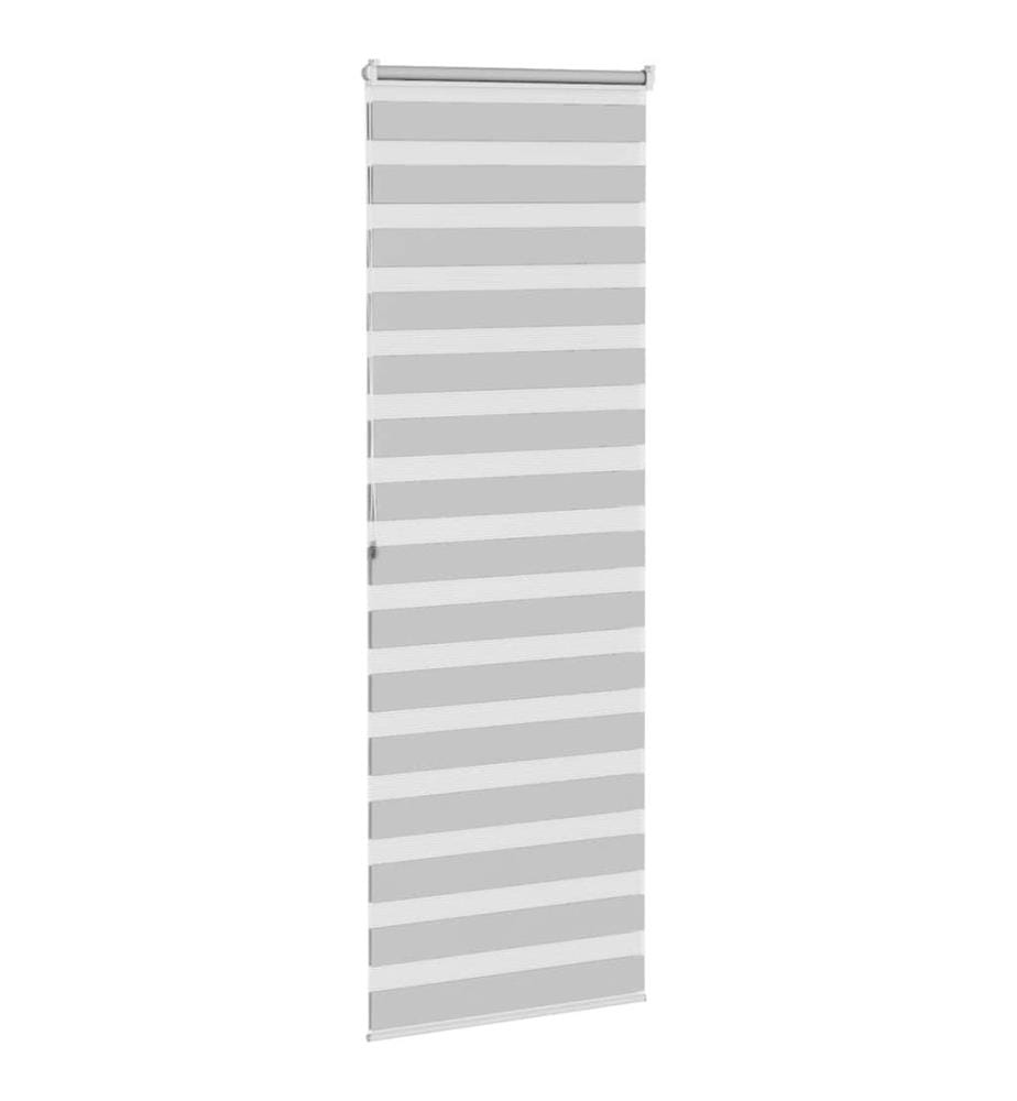 Doppelrollo Hellgrau 75x200 cm Stoffbreite 70,9 cm Polyester