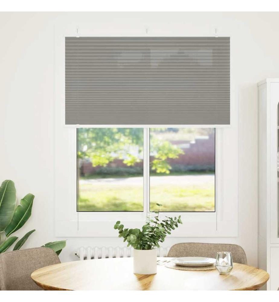 Plissee Anthrazit 110x100 cm Stoffbreite 109,4 cm Polyester