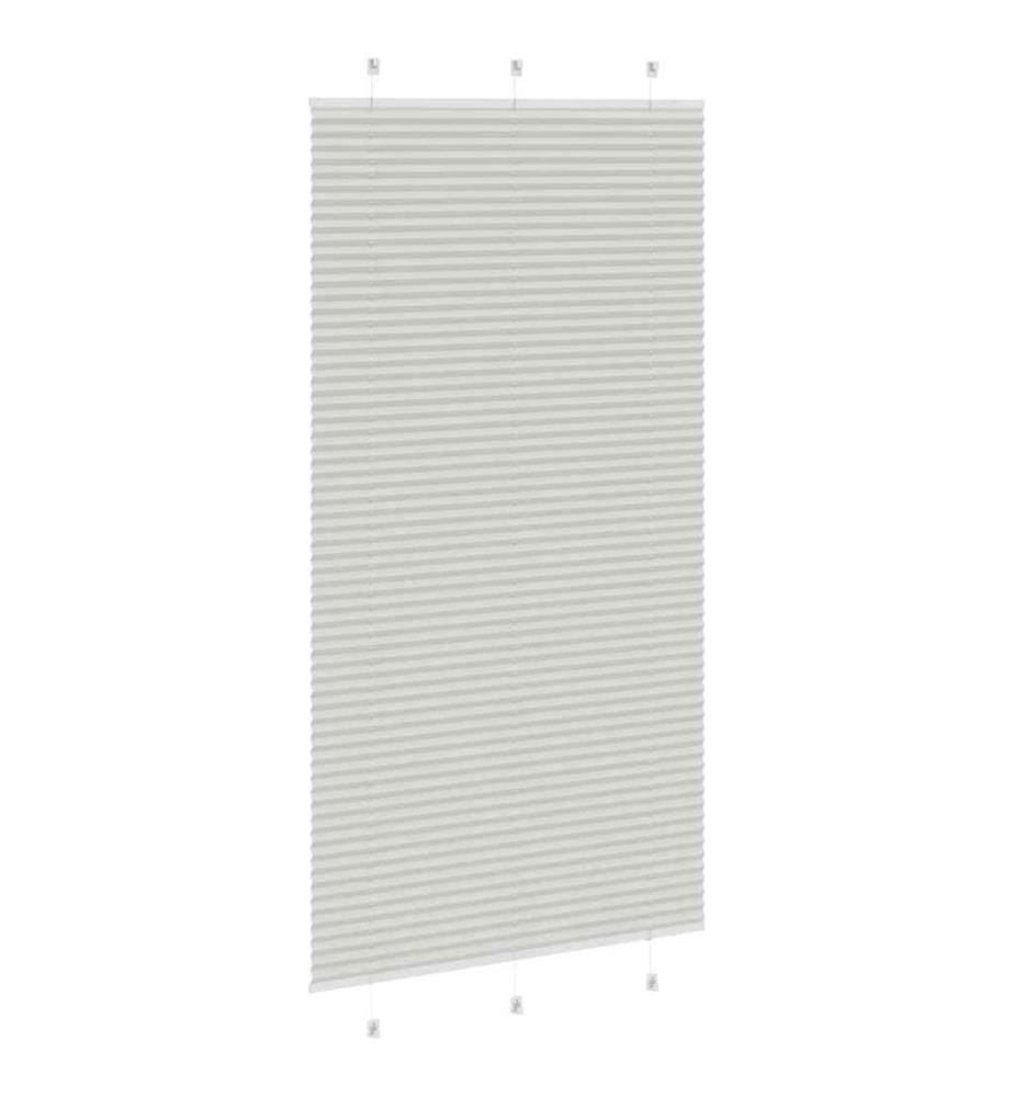 Plissee Hellgrau 110x200 cm Stoffbreite 109,4 cm Polyester