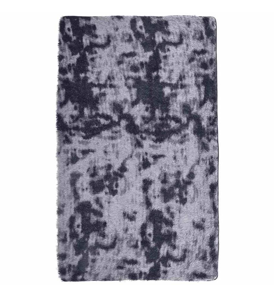 Teppich Shaggy Hochflor NAVARRA Dunkelgrau 80x150 cm Polyester