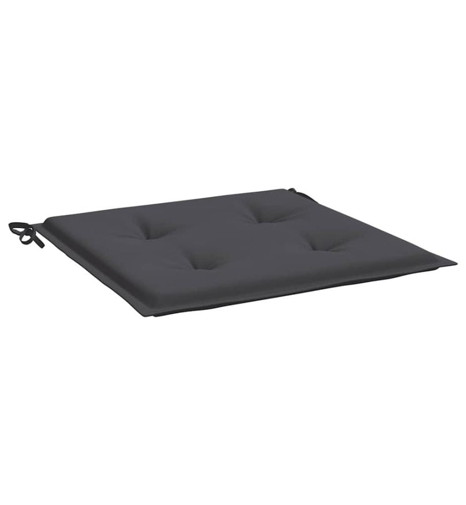 Gartenstuhl-Kissen 2 Stk. Anthrazit 50x50x3 cm Oxford-Gewebe