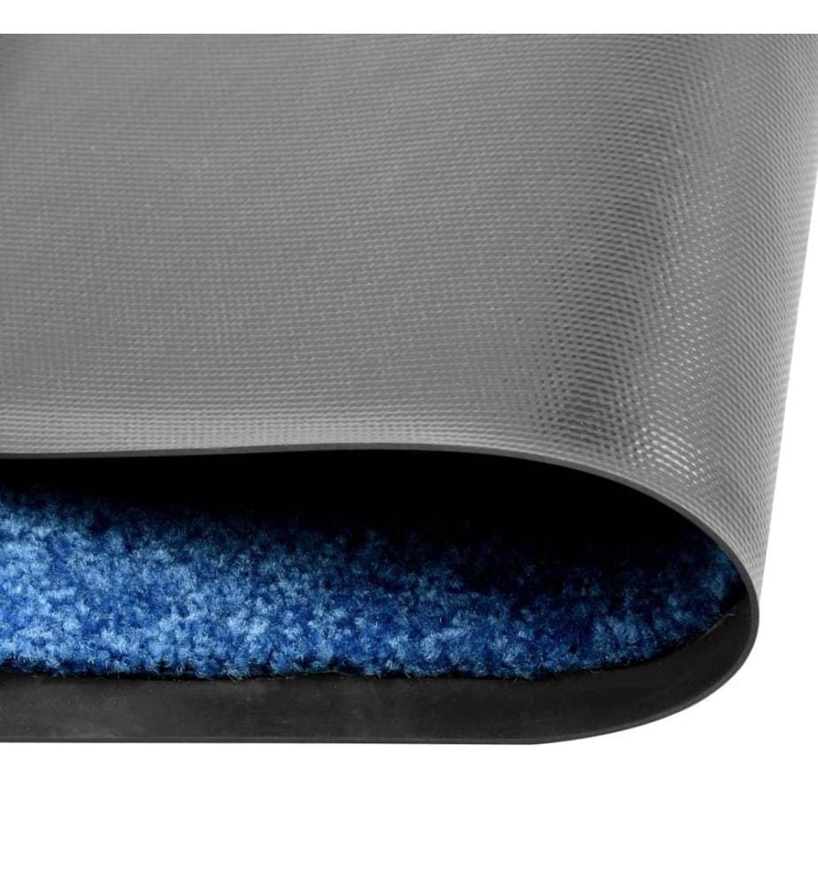 Fussmatte Waschbar Blau 90x120 cm