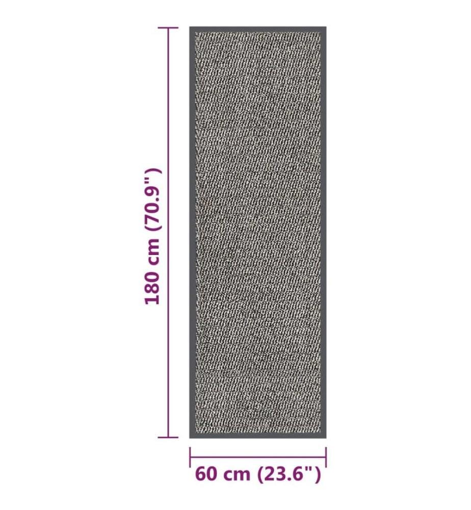 Fussmatte getuftet 60x180 cm Hellbraun