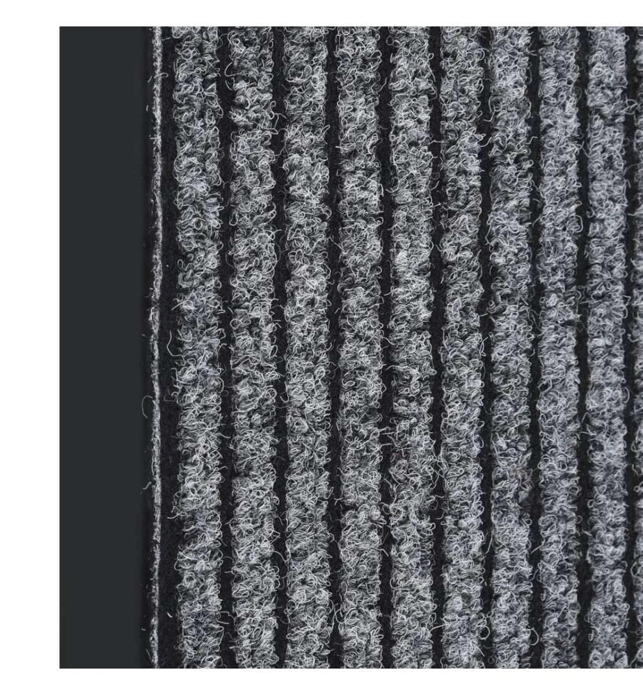 Fussmatte Gestreift Grau 60x80 cm