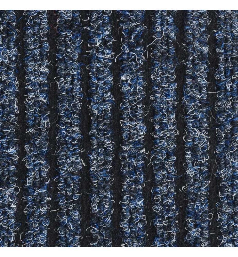 Fussmatte Blau Gestreift 40x60 cm
