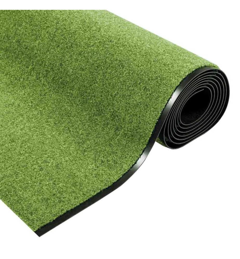 Tapis d'entrée Autre Vert et Noir 120 x 350 cm Polyamide et PVC