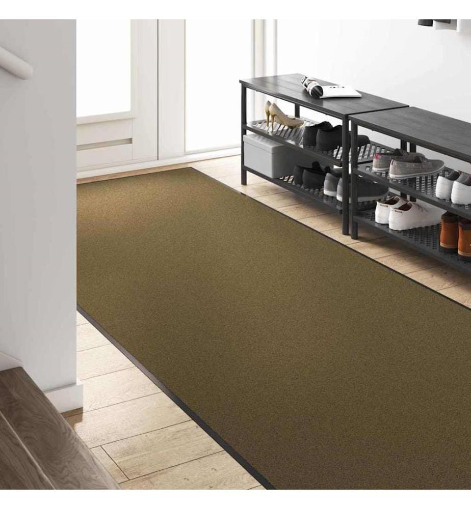 Tapis d'entrée Marron et Noir 120 x 250 cm 100% Polyamide