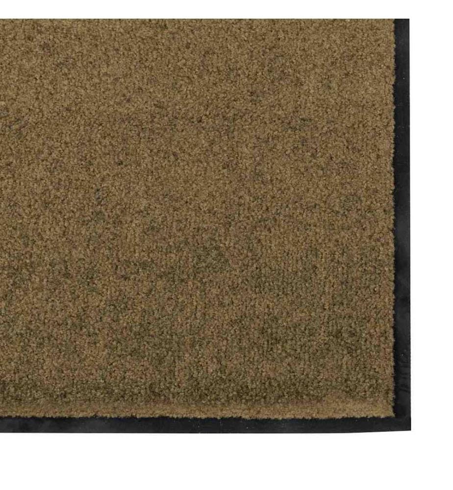 Tapis d'entrée Marron et Noir 120 x 250 cm 100% Polyamide