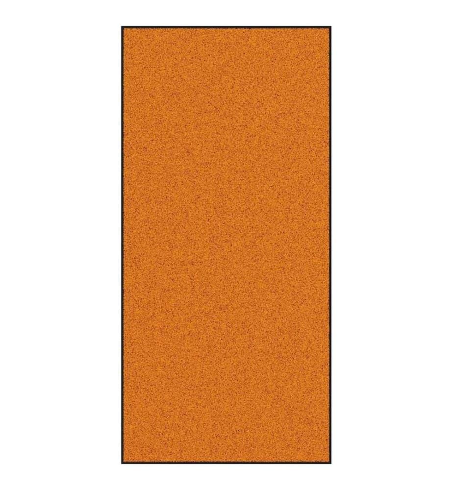 Fussmatte Orange und Schwarz 120 x 250 cm Polyamid und PVC