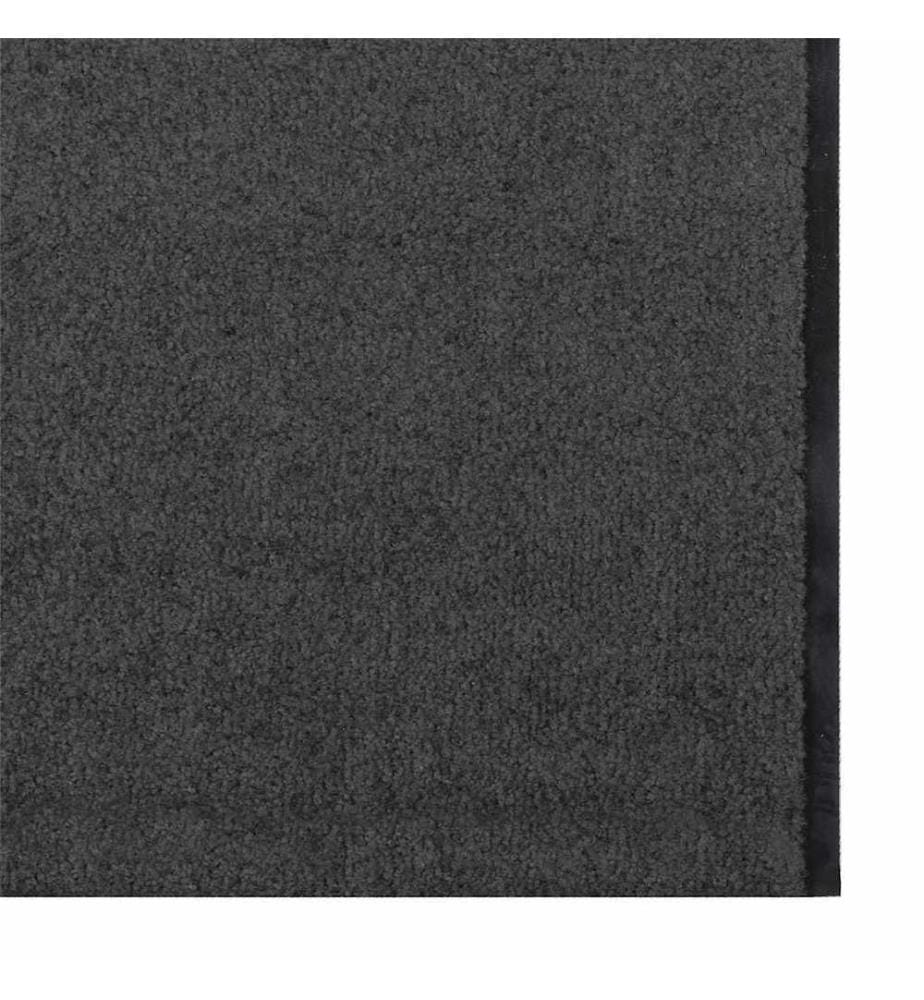 Fussmatte Anthrazit und Schwarz 120 x 350 cm 100% Polyamid