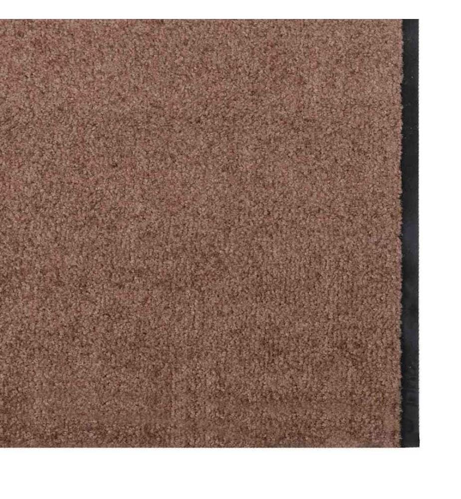 Tapis d'entrée Marron et Noir 120 x 350 cm 100% Polyamide