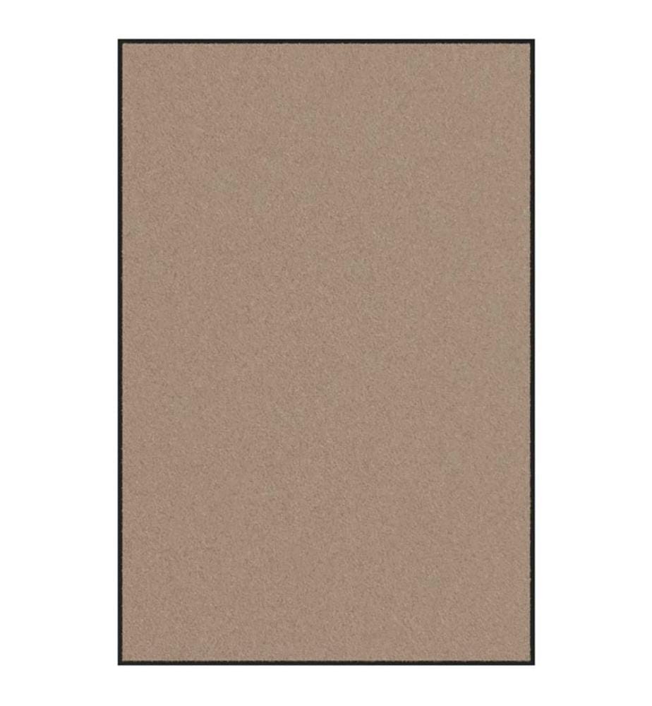 Fussmatte Beige und Schwarz 120 x 180 cm 100% Polyamid