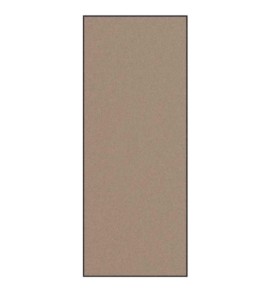 Fussmatte Beige und Schwarz 120 x 300 cm 100% Polyamid