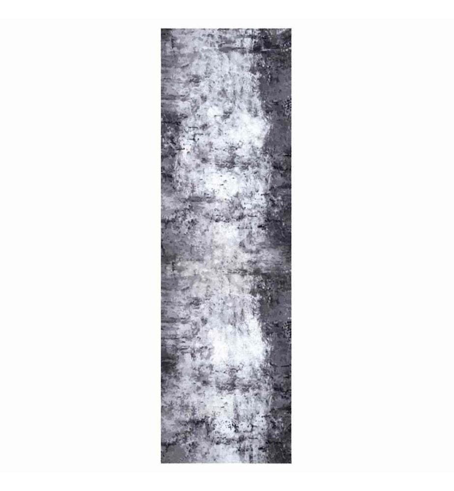 Tapis de Cuisine Gris 150 x 45 cm Velours