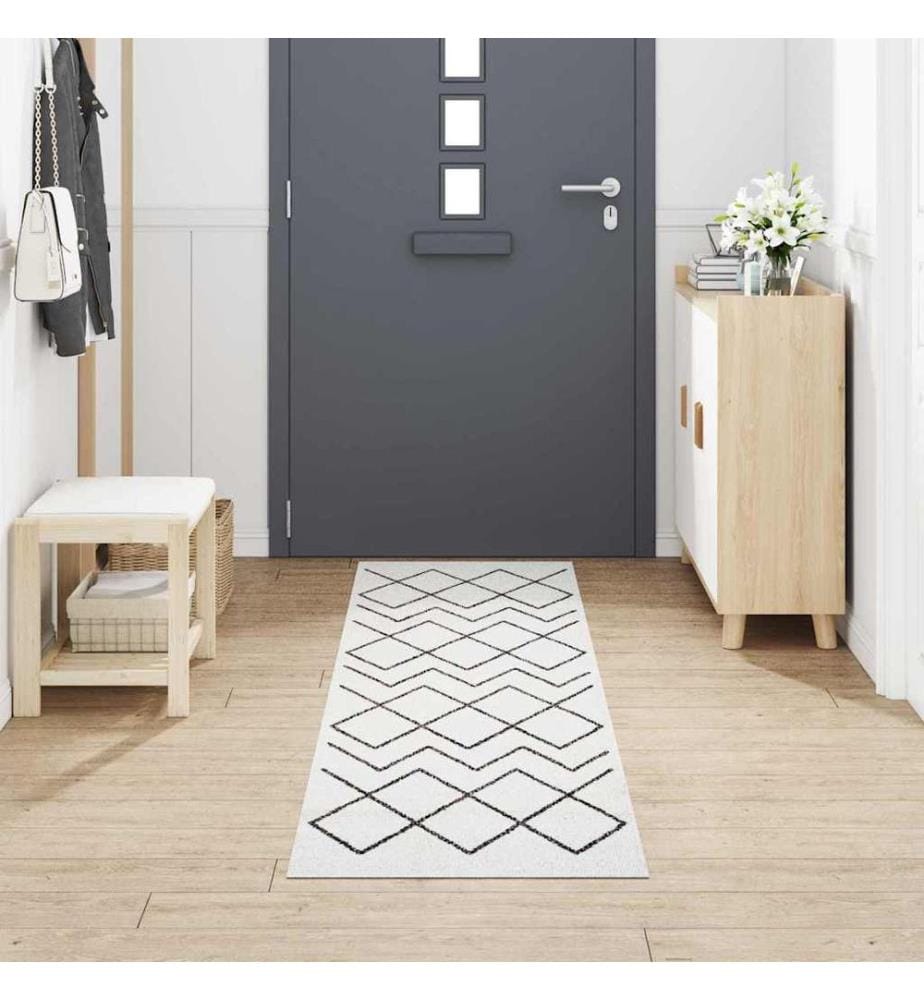 Tapis de Cuisine Blanc 300 x 60 cm Velours