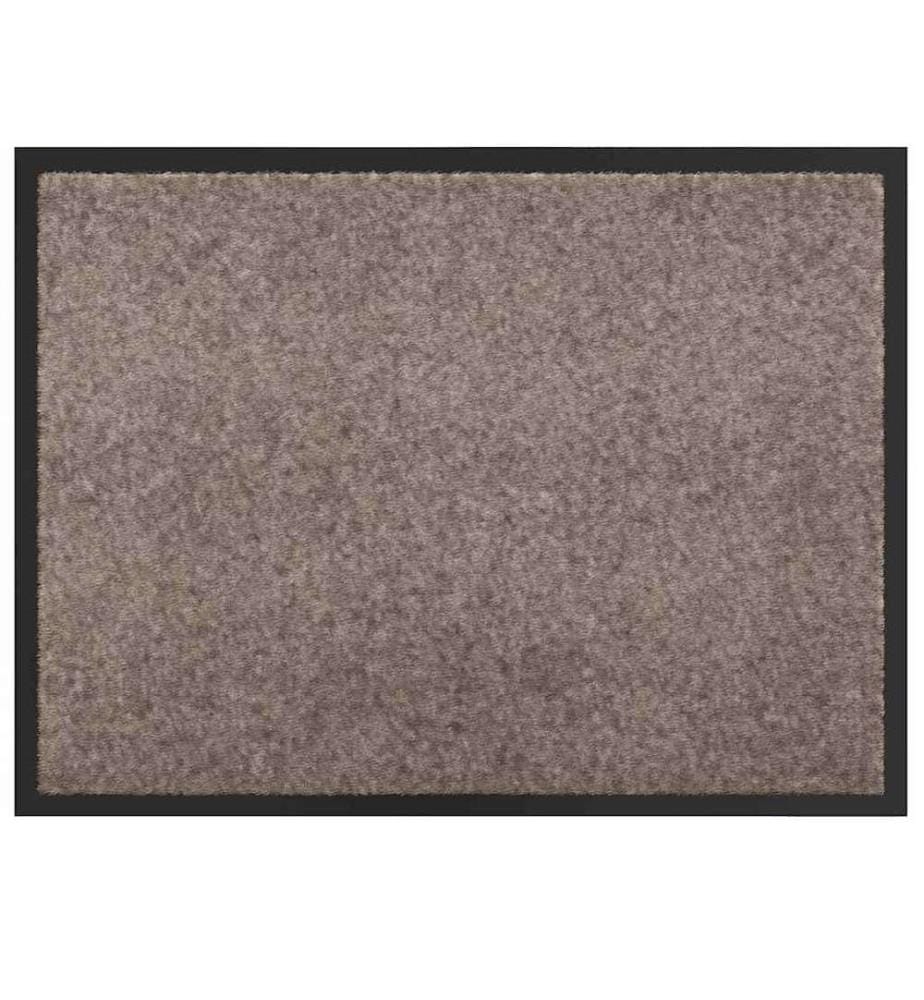 Fussmatte Beige 80 x 60 x 1,2 cm Teddystoff