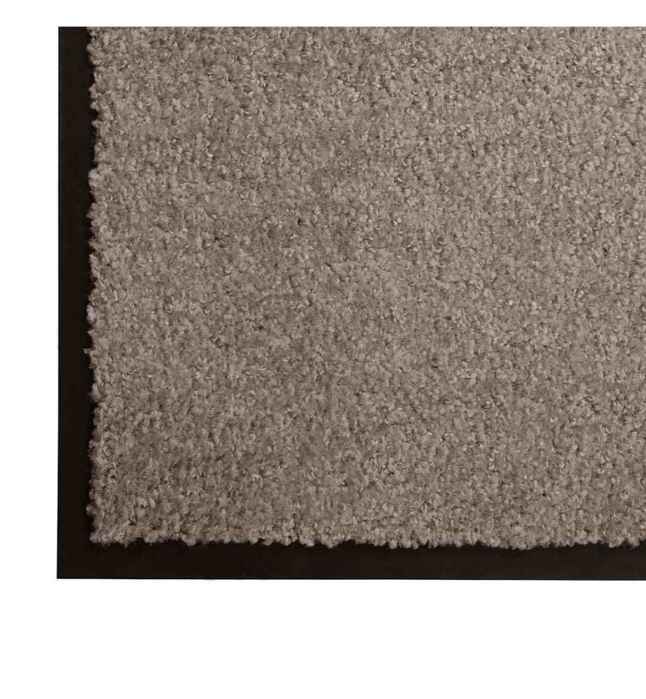 Fussmatte Beige 80 x 60 x 1,2 cm Teddystoff