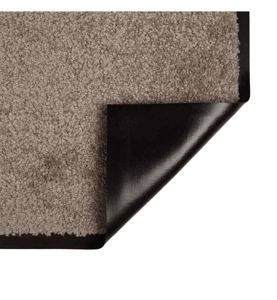Fussmatte Beige 80 x 60 x 1,2 cm Teddystoff