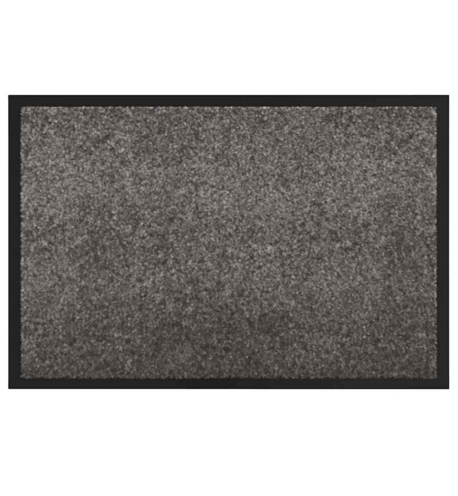 Fussmatte Hellgrau 120 x 80 x 1,2 cm Teddystoff