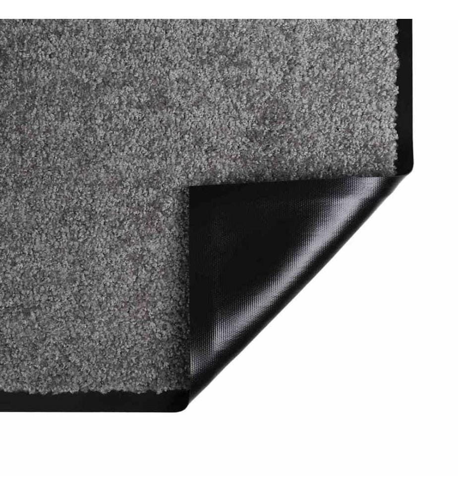 Fussmatte Hellgrau 120 x 80 x 1,2 cm Teddystoff