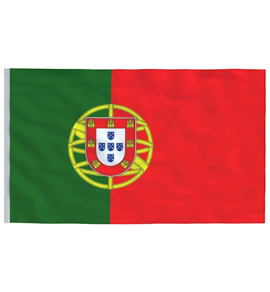 Drapeau du Portugal et mât 6,08 m Aluminium