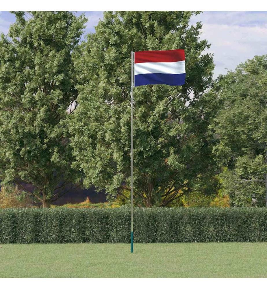 Drapeau des Pays-Bas et mât 5,5 m Aluminium