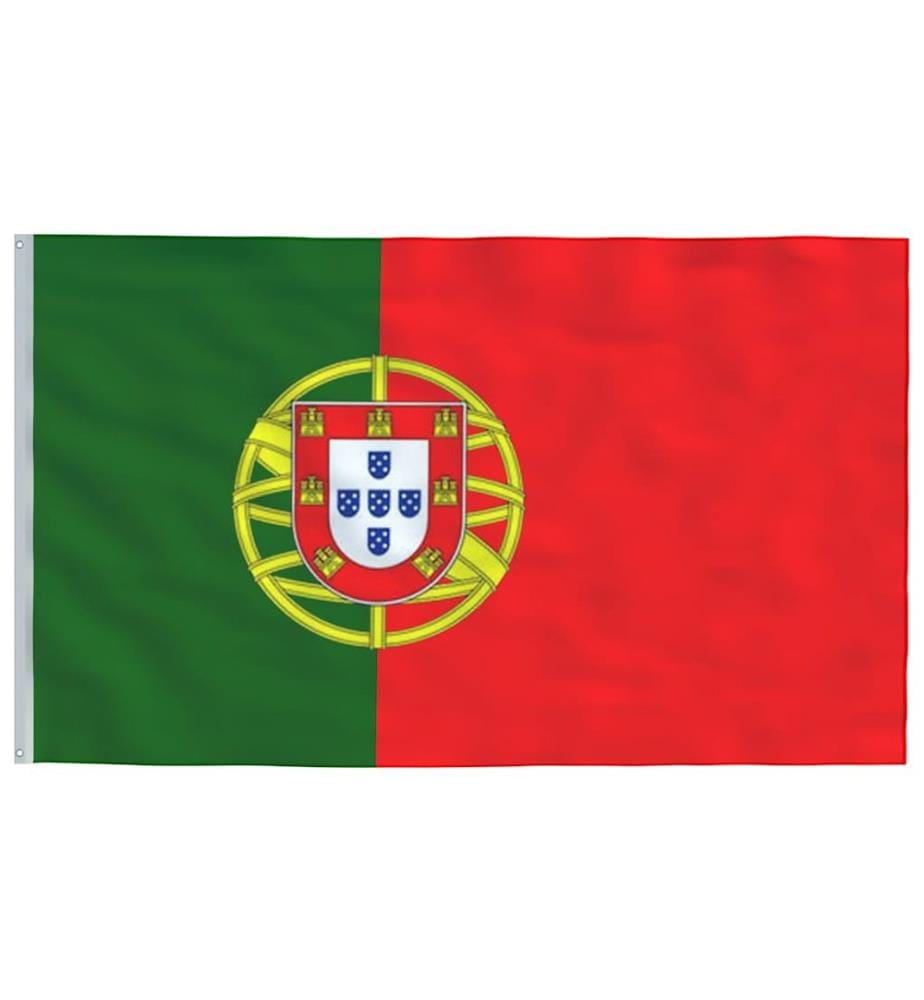Flagge Portugals mit Mast 5,5 m Aluminium