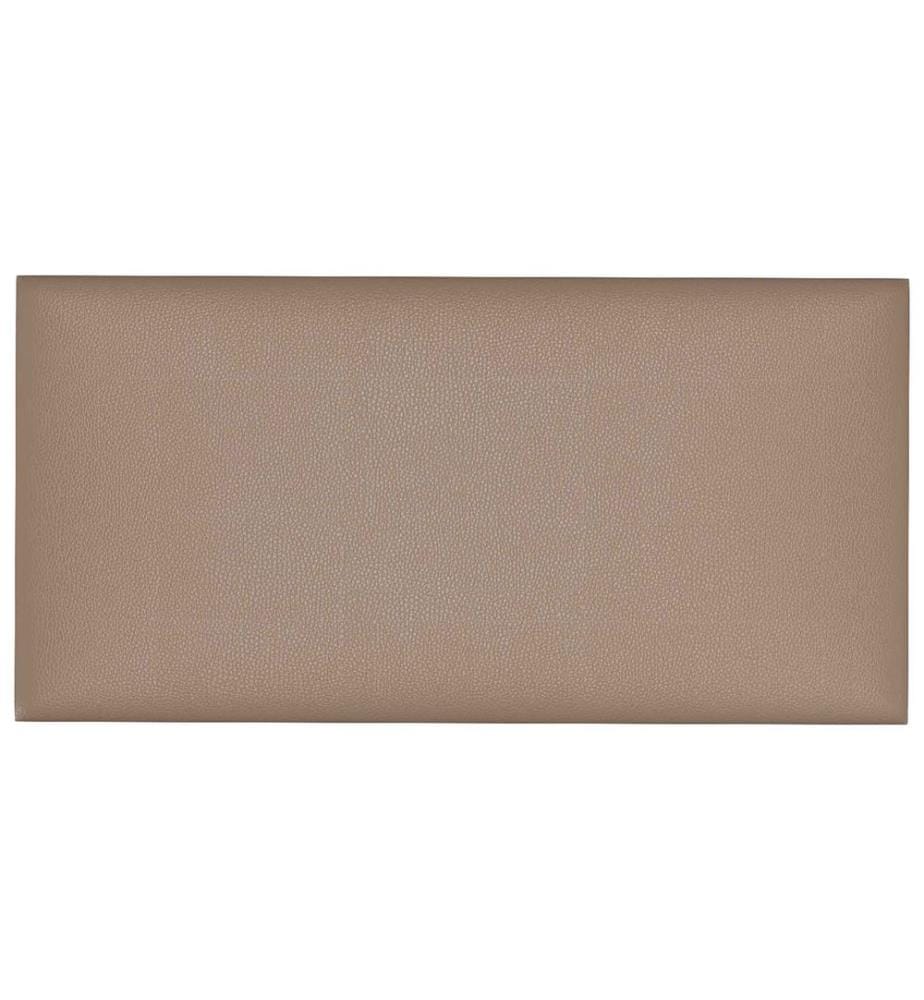 Wandkopfteilen 12 pcs Cappuccino 30 x 15 cm Stoff
