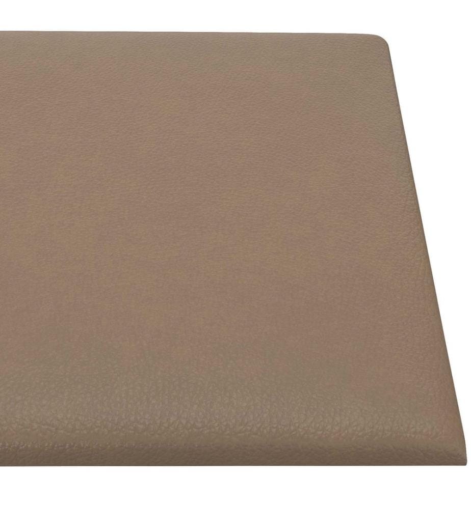 Wandkopfteilen 12 pcs Cappuccino 30 x 15 cm Stoff